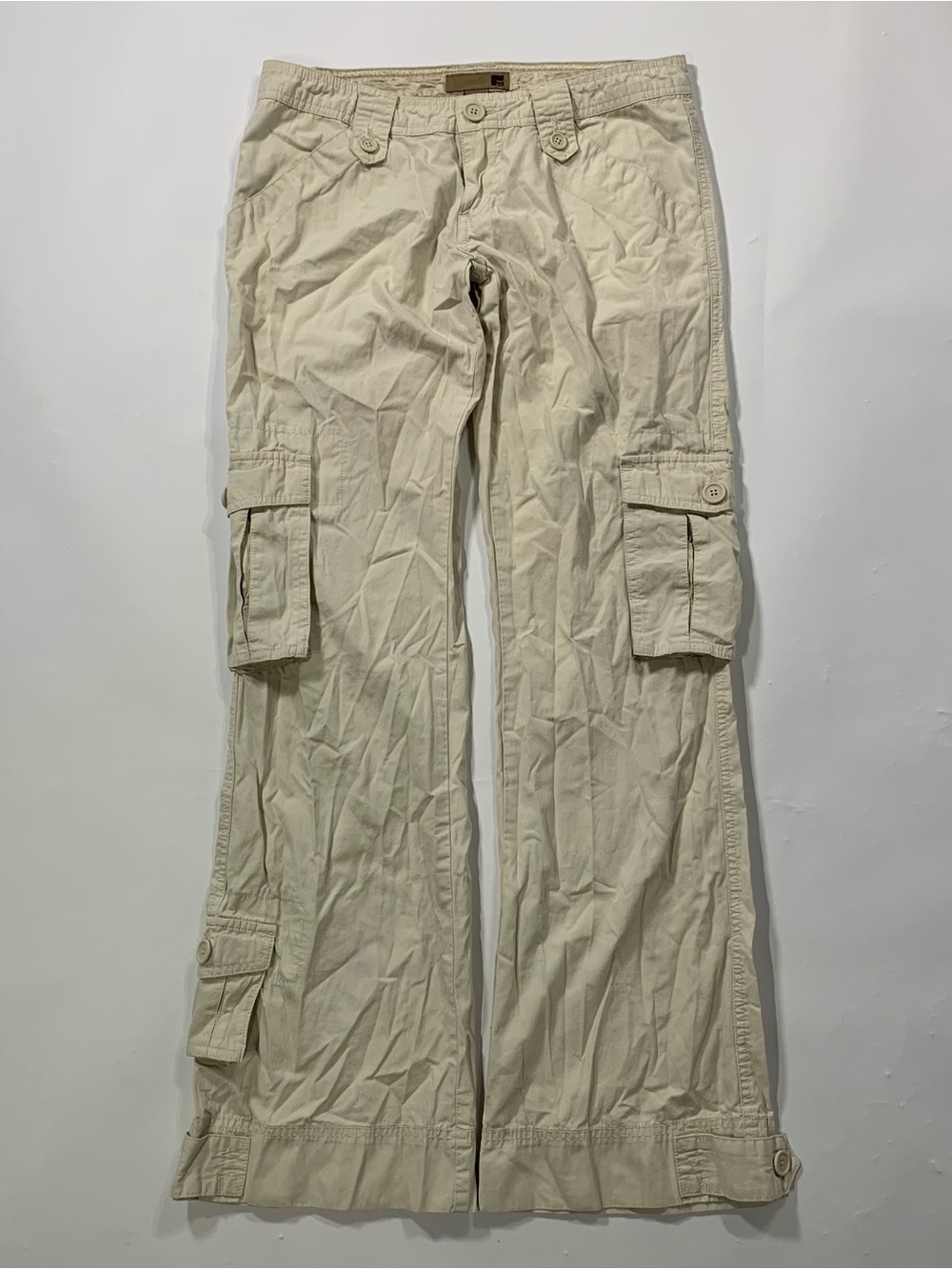 Y2K Forever 21 Beige Low Rise Cargo Pants Size 3